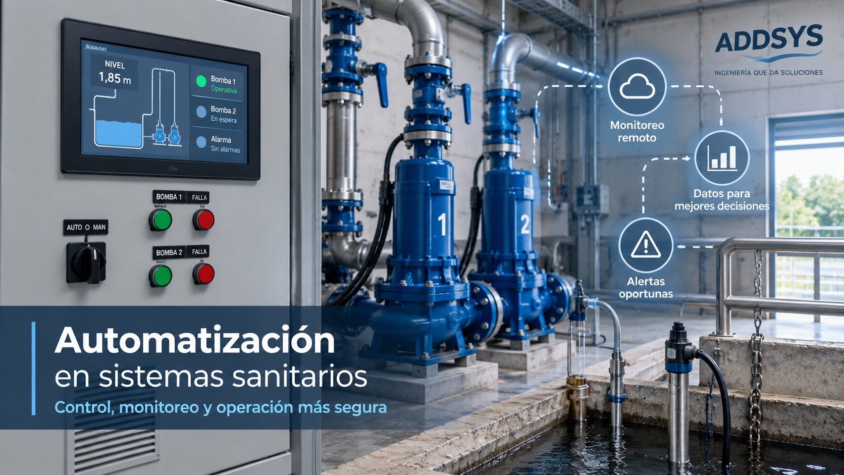 Automatización en sistemas sanitarios: ¿qué podemos controlar y monitorear?